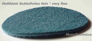 Schleifvlies  sehr fein  blau  Haftklett für Schleifblatt- Träger