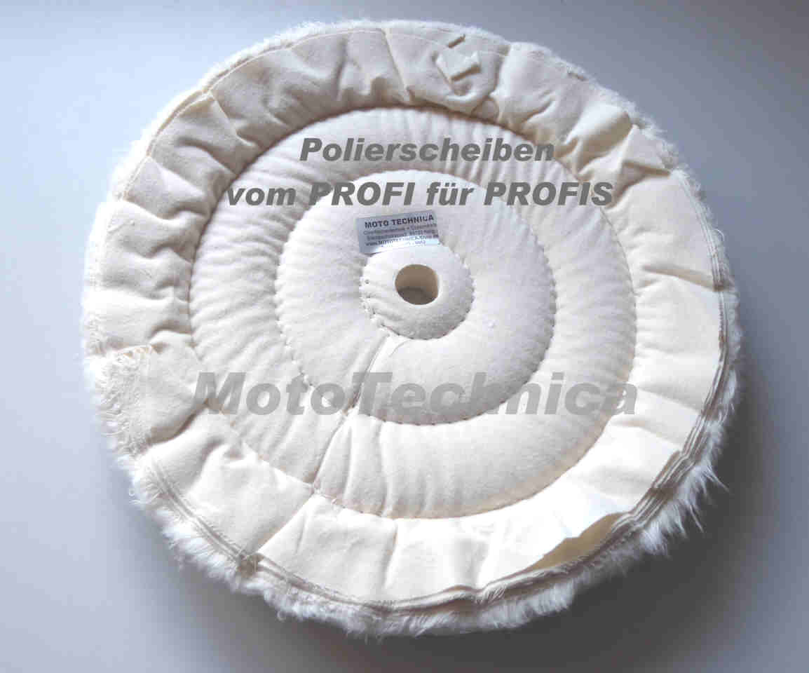 Stoff Polieren-Pad Polierrad Dorn Puffer Polierscheibe Schleifen Matt Weiß 