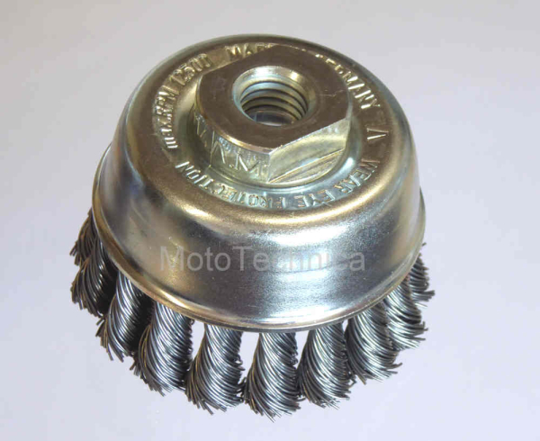 Drahtbürste Für Winkelschleifer M14 - 65mm Topfbürste Edelstahl 0,5mm