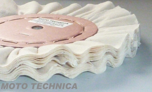 Polierscheibe Polierring mittelhart Vorpolieren Reinigen leichte Faltung 20 mm breit